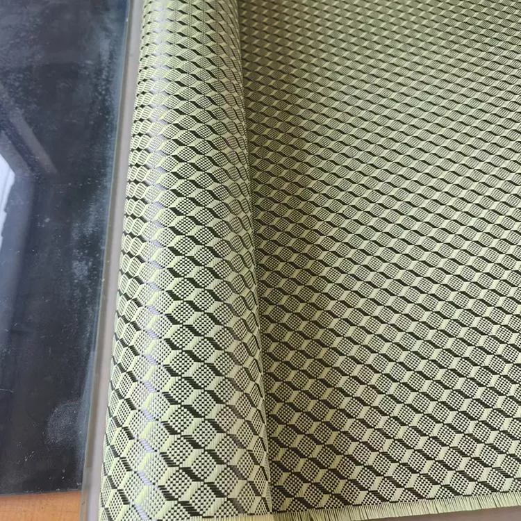 3K Gold Woven Carbon Fiber Fabric